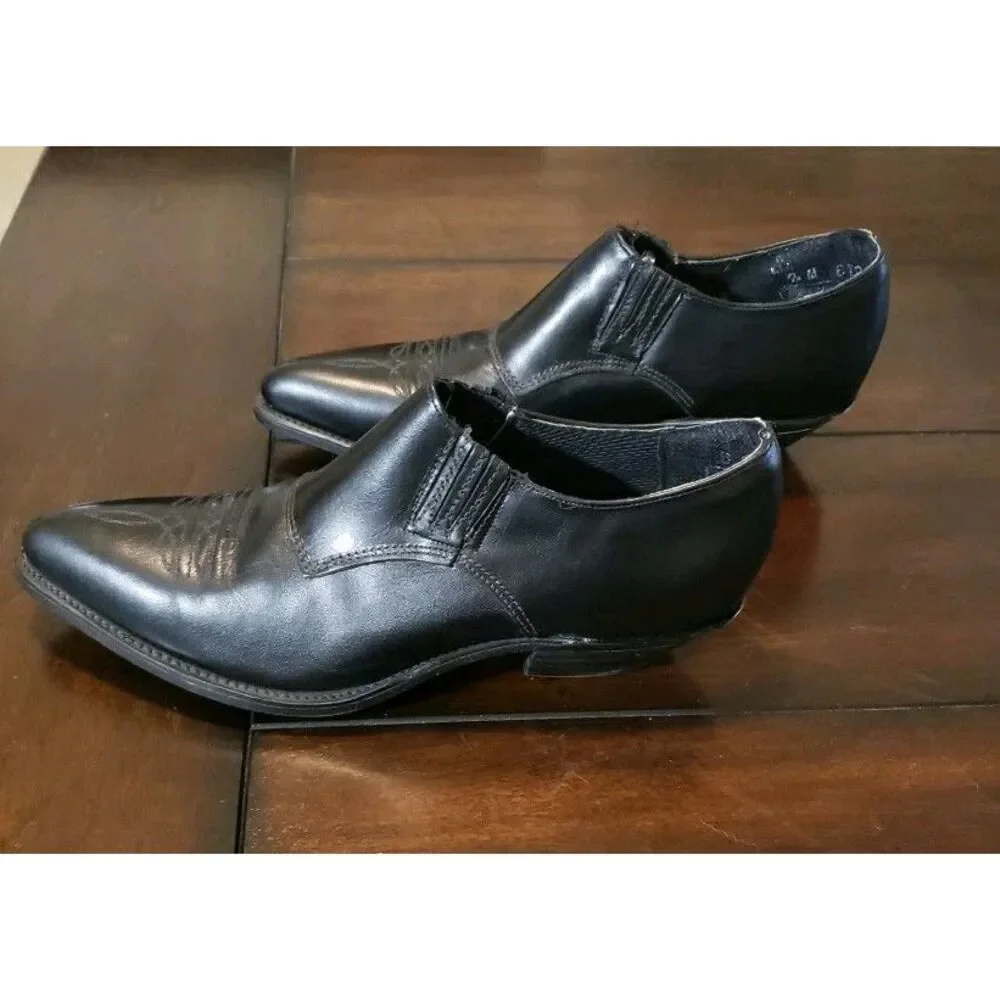 Vintage Western Leather Ankle Boots Code West Women's Size 8 Black